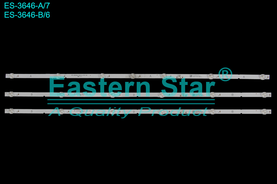 ES-3646 - TESLA 40S605, 1A+2B, 718mm, 3V | LED-STAR-ES-3646