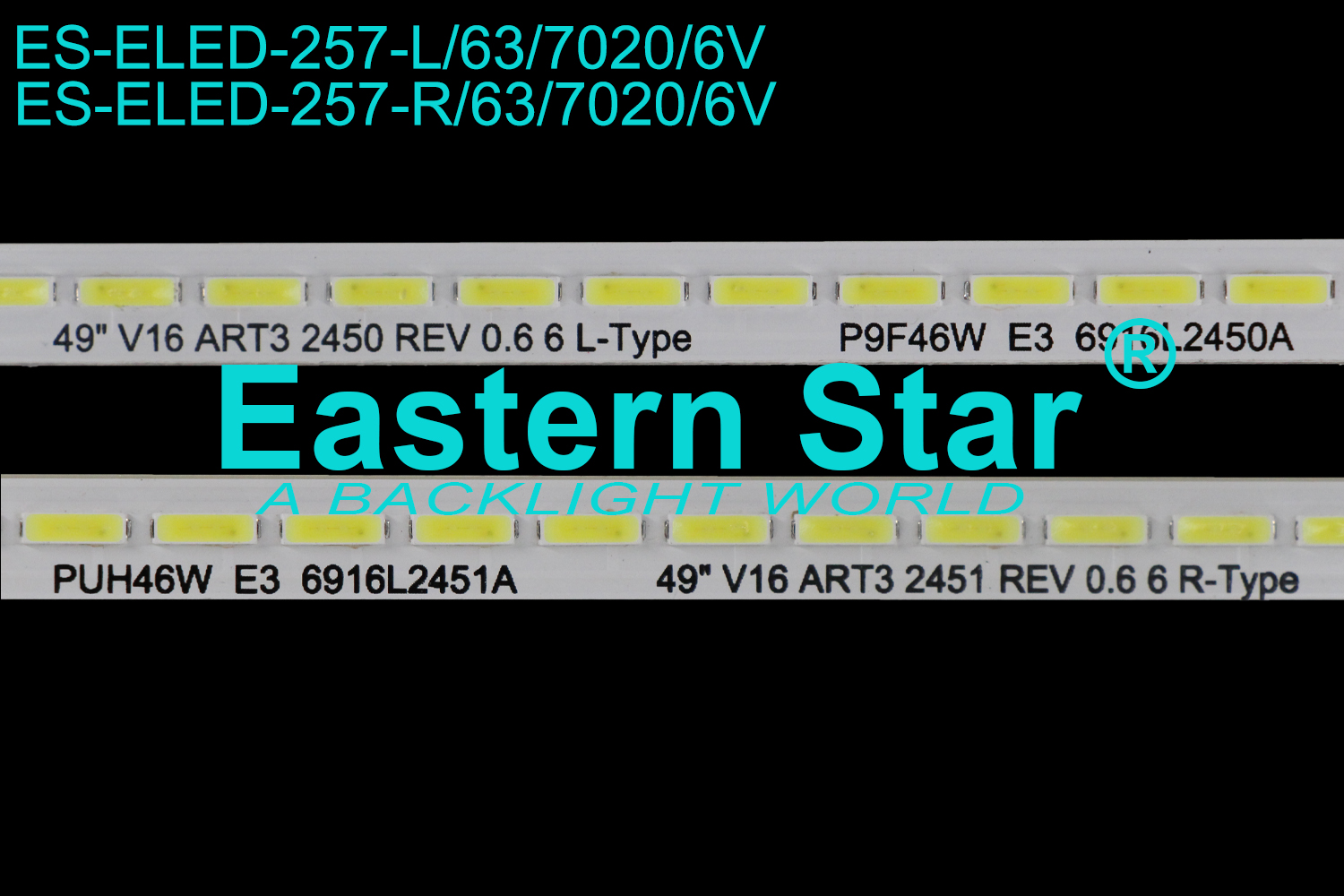 ES-ELED-257 - LG 49UH7707, 2X63, 535mm, 6V | LED-STAR-ES-ELED-257
