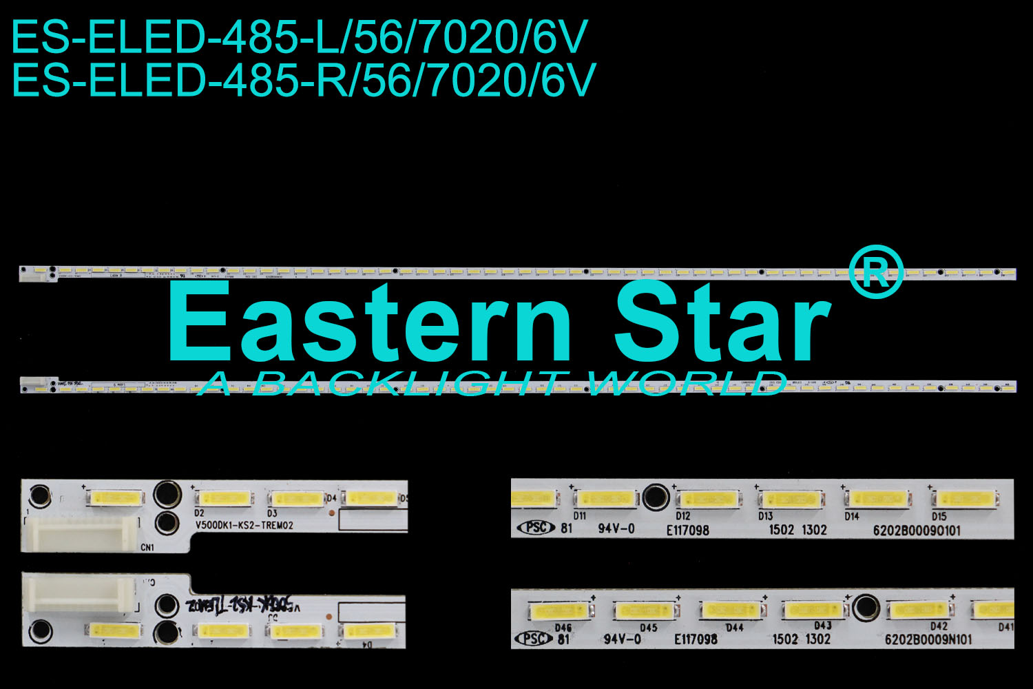 ES-ELED-485 - LG 50UH635V, 2x56, 551mm, 6V | LED-STAR-ES-ELED-485