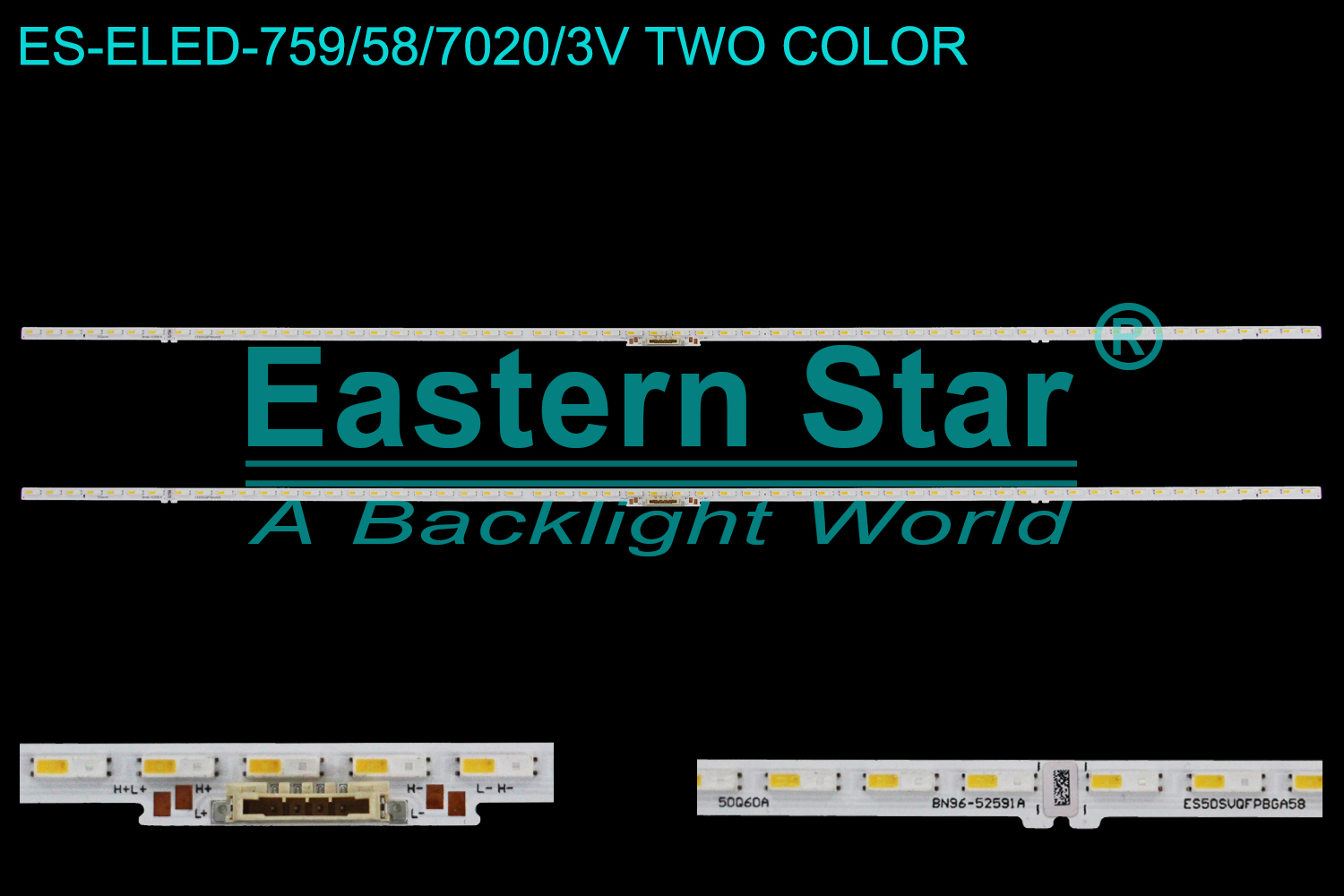 ES-ELED-759 - SAMSUNG QE50Q67A, 2x58, 545mm, 3V | LED-STAR-ES-ELED-759