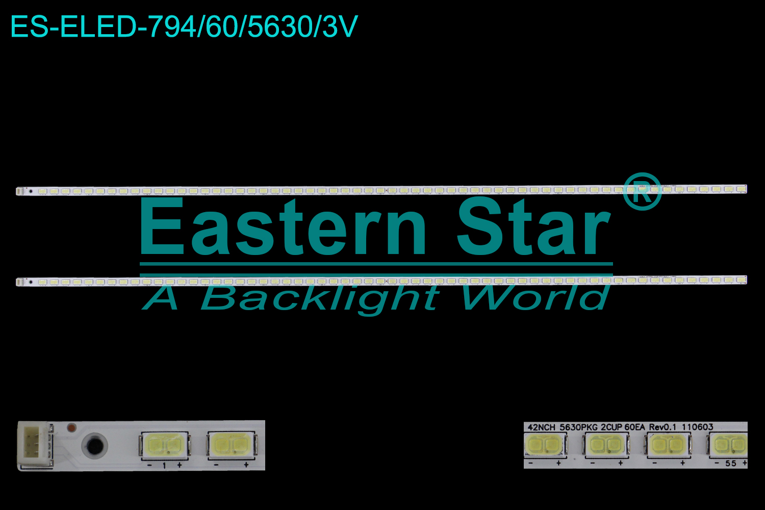 ES-ELED-794 - 42LV3550, 480mm, 2X60, 3V | LED-STAR-ES-ELED-015