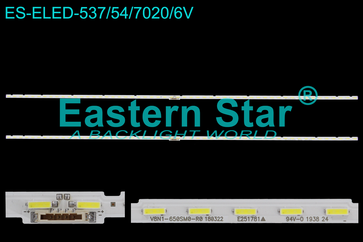 ES-ELED-537 - SAMSUNG UE65RU7100, 2X54, 707mm, 6V | LED-STAR-ES-ELED-266