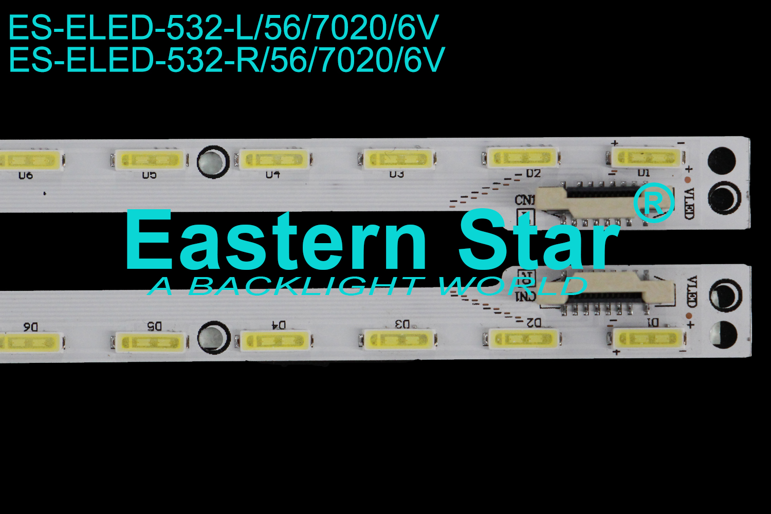 ES-ELED-532 - LG 58UH635V, TESLA 58E6200BUS, 2X56, 640mm, 6V | LED-STAR-ES-ELED-502