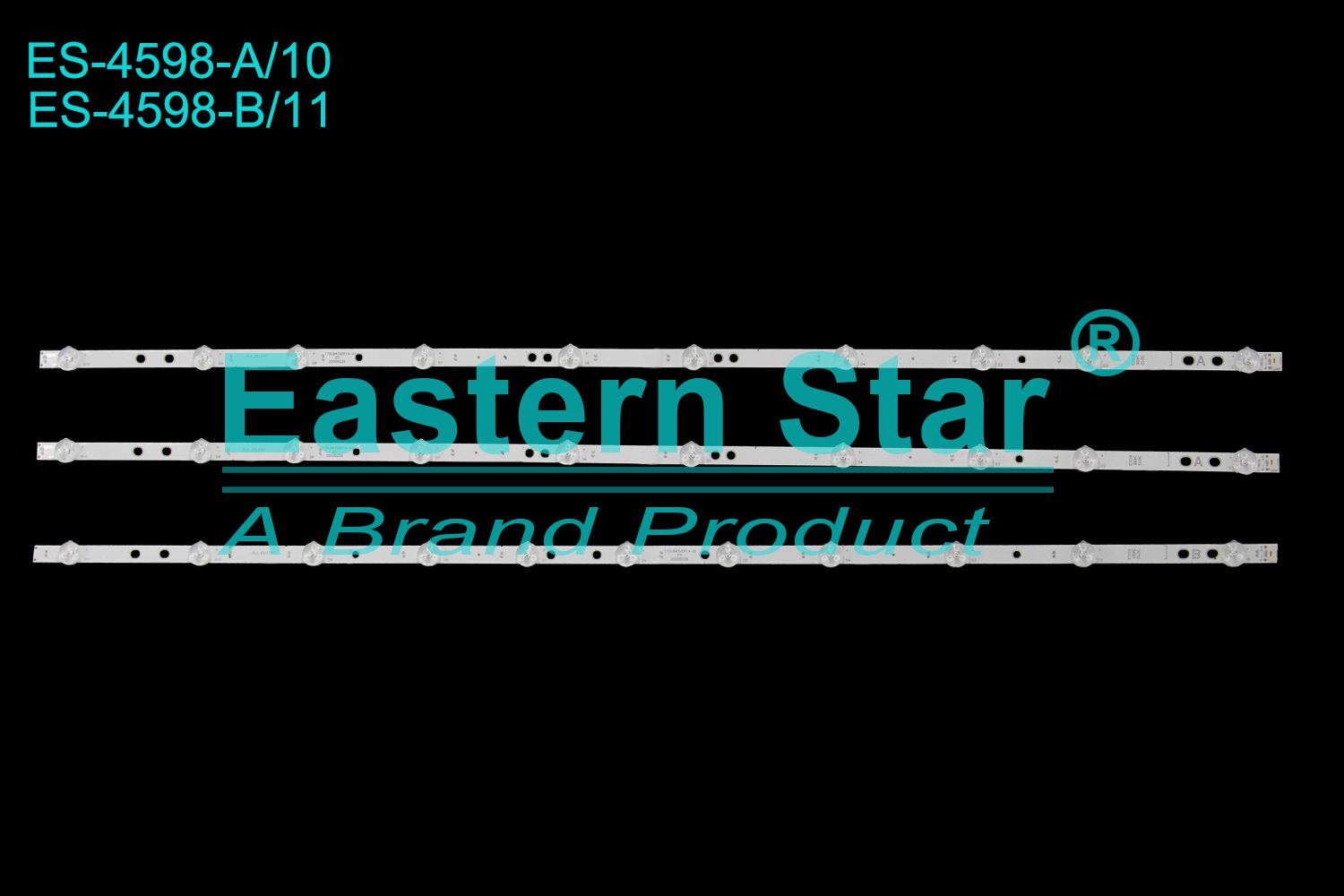 ES-4598 - TOSHIBA 43U2063, 10+11+10, 802mm, 3V | LED-STAR-ES-857