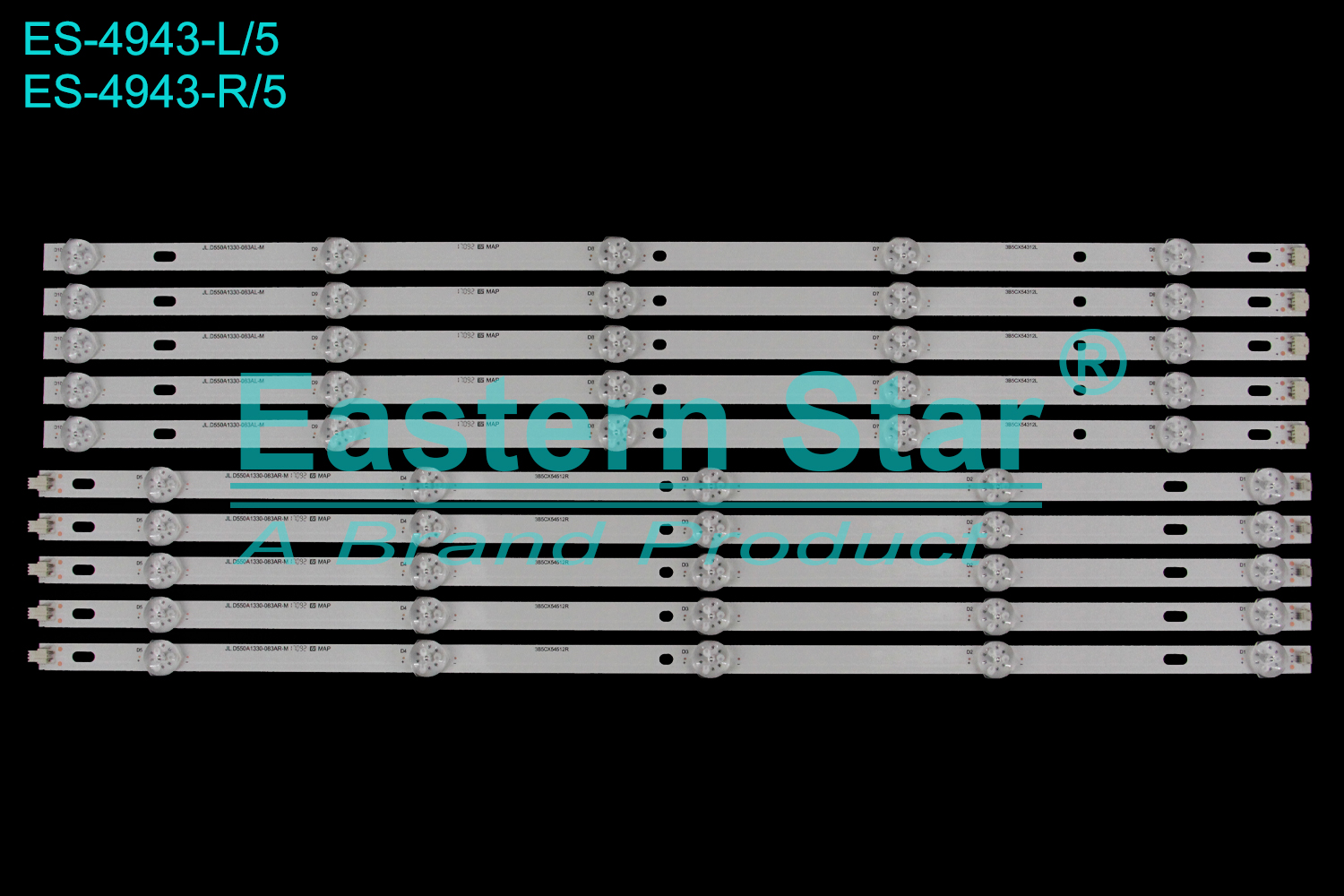 ES-4943 - VIVAX 55LE75SM, 5R+5L, 3V | LED-STAR-ES-3192