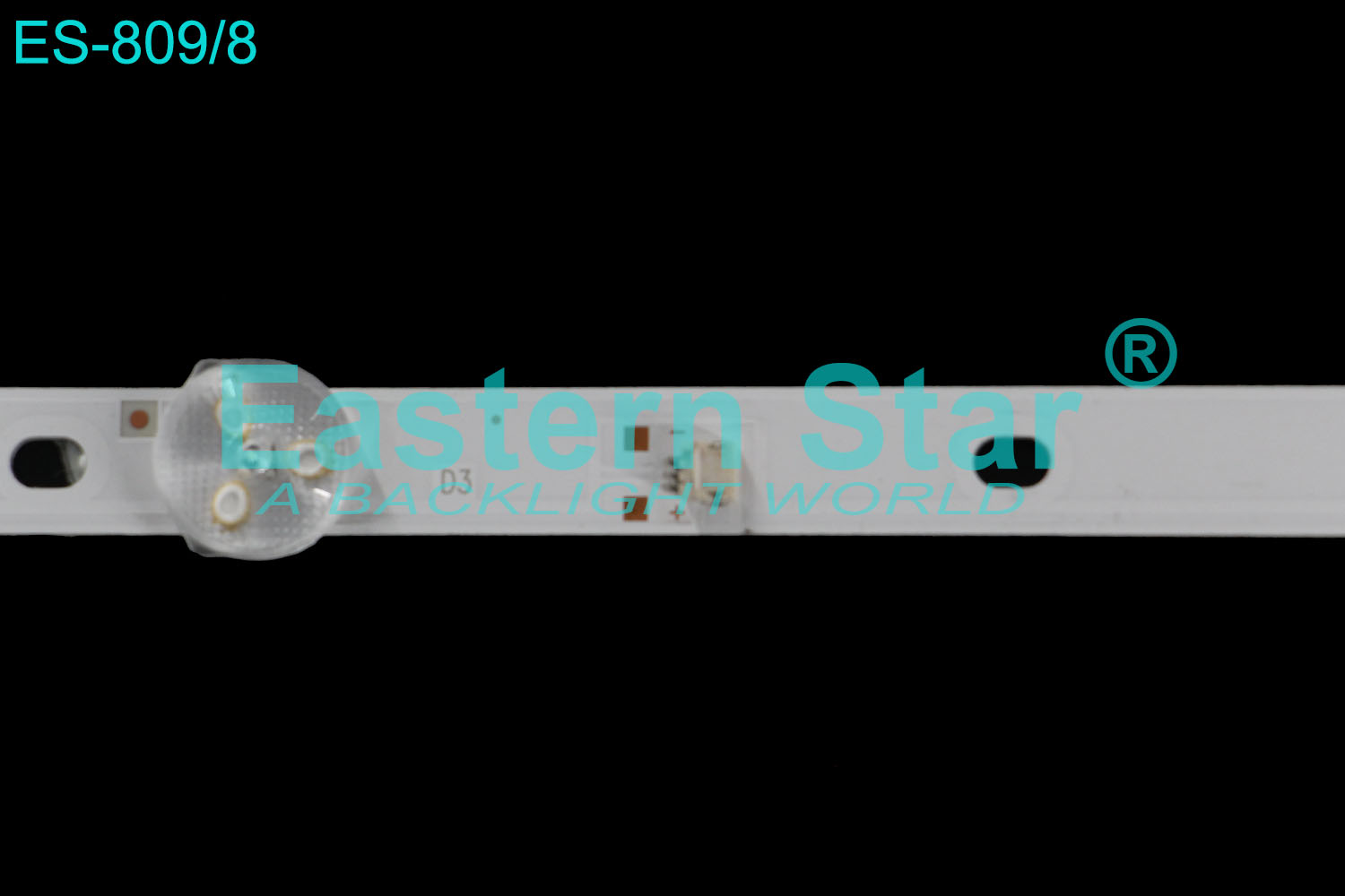 ES-809 - TESLA 43Q300BF, 3X8, 800mm, 3V | LED-STAR-ES-666