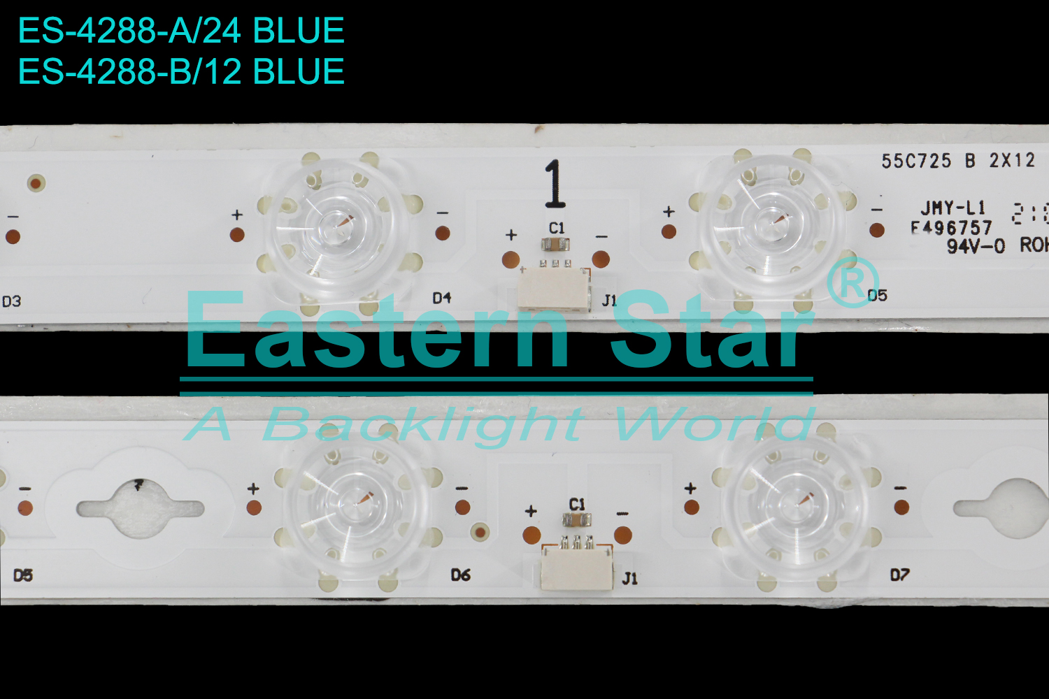 ES-4288 - TCL 55C728, 2A+2B, 2X24+2X12, 6V | LED-STAR-ES-640