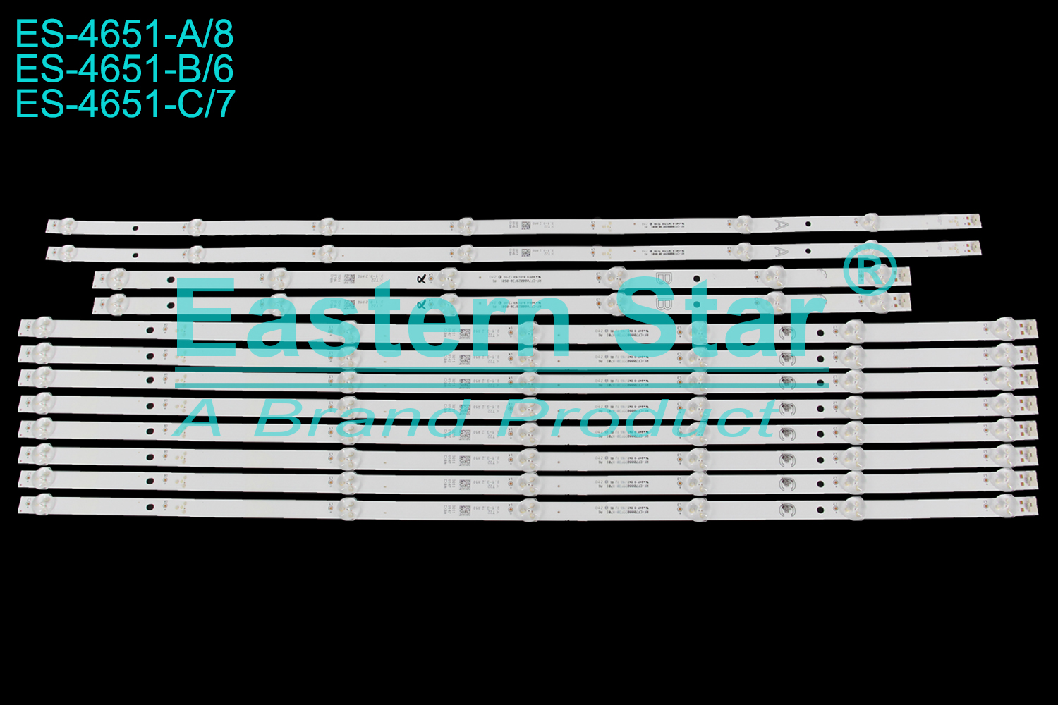 ES-4651 - JVC LT-70VAQ7200, 8A+2B+2C, 3V | LED-STAR-ES-027