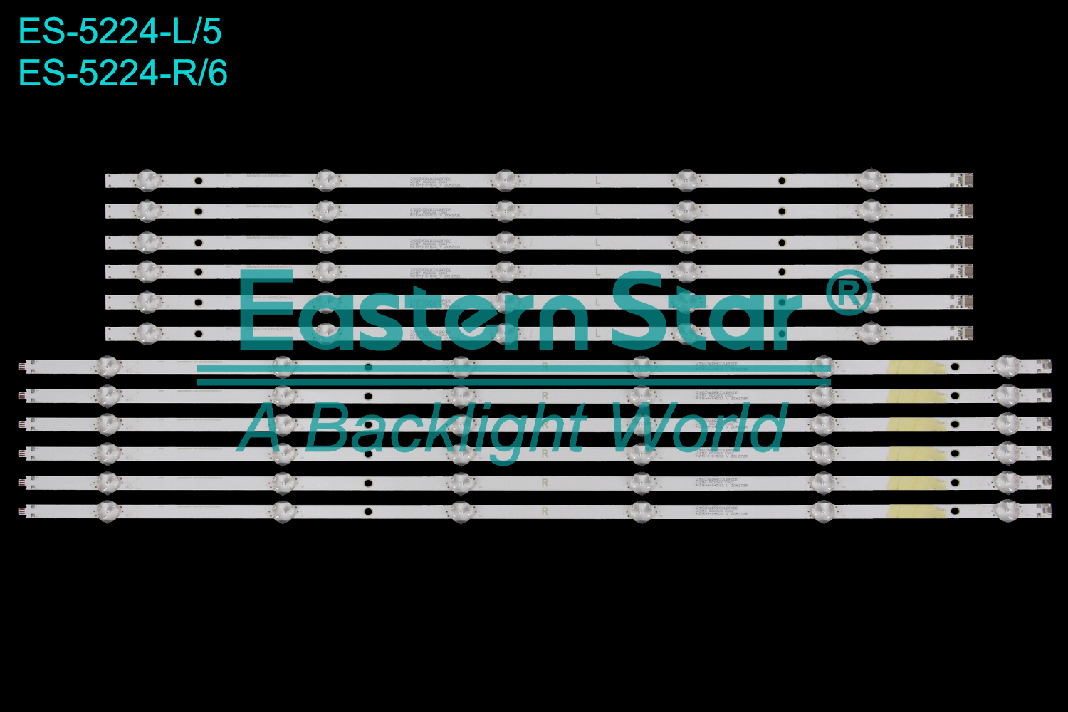 ES-5224 - PHILIPS 65PUS7608, 6R+6L, 12 traka, 3V | LED-STAR-ES-110