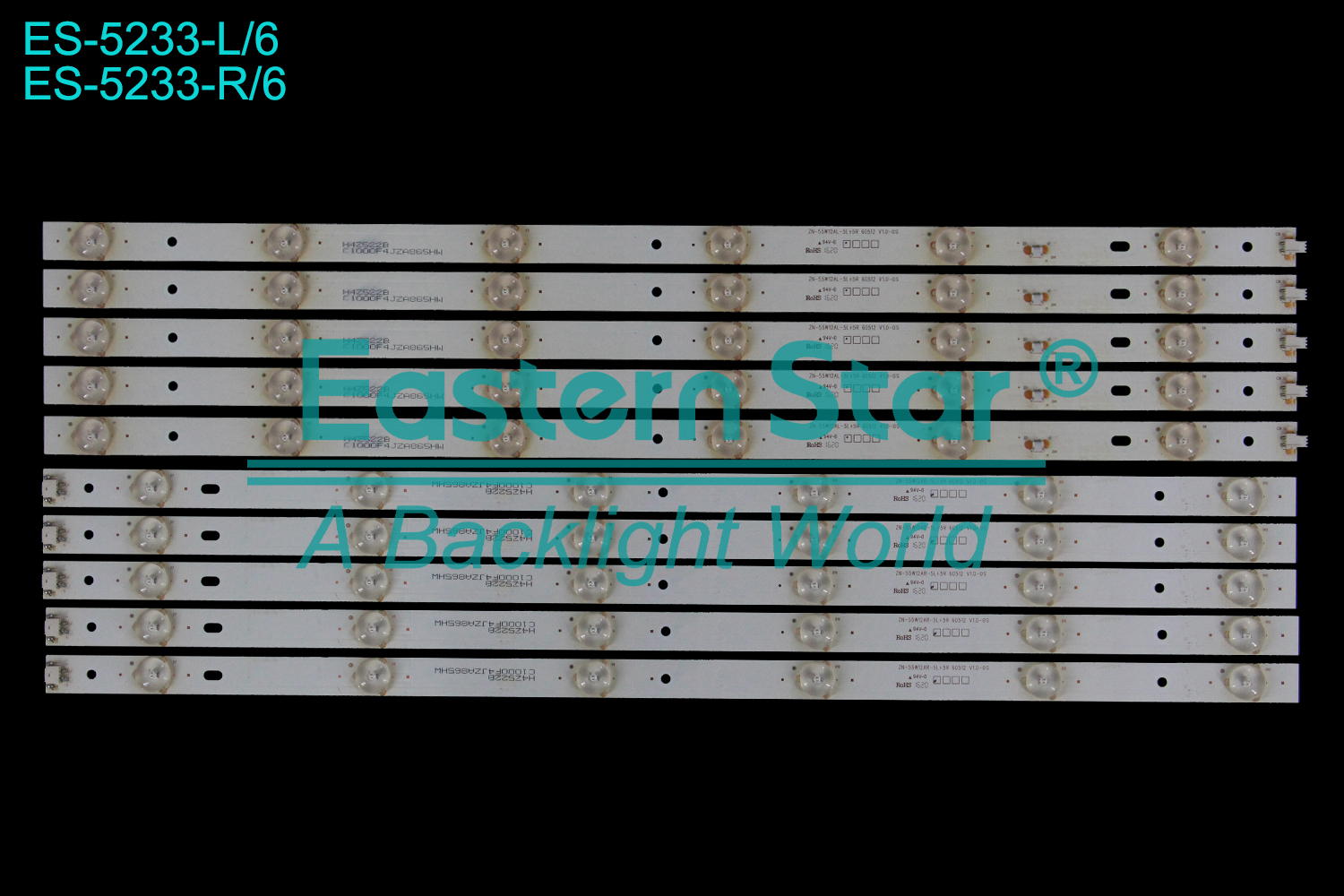ES-5233 - FOX 55D550, 5R+5L, 3V | LED-STAR-ES-258