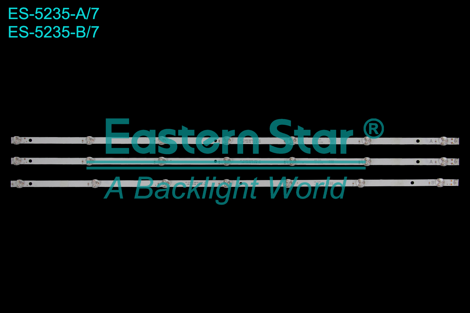 ES-5235 - TOSHIBA 43LA2B63DG, VOX 43DSW550B, 2A+1B, 3X7, 796mm, 3V | LED-STAR-ES-3656