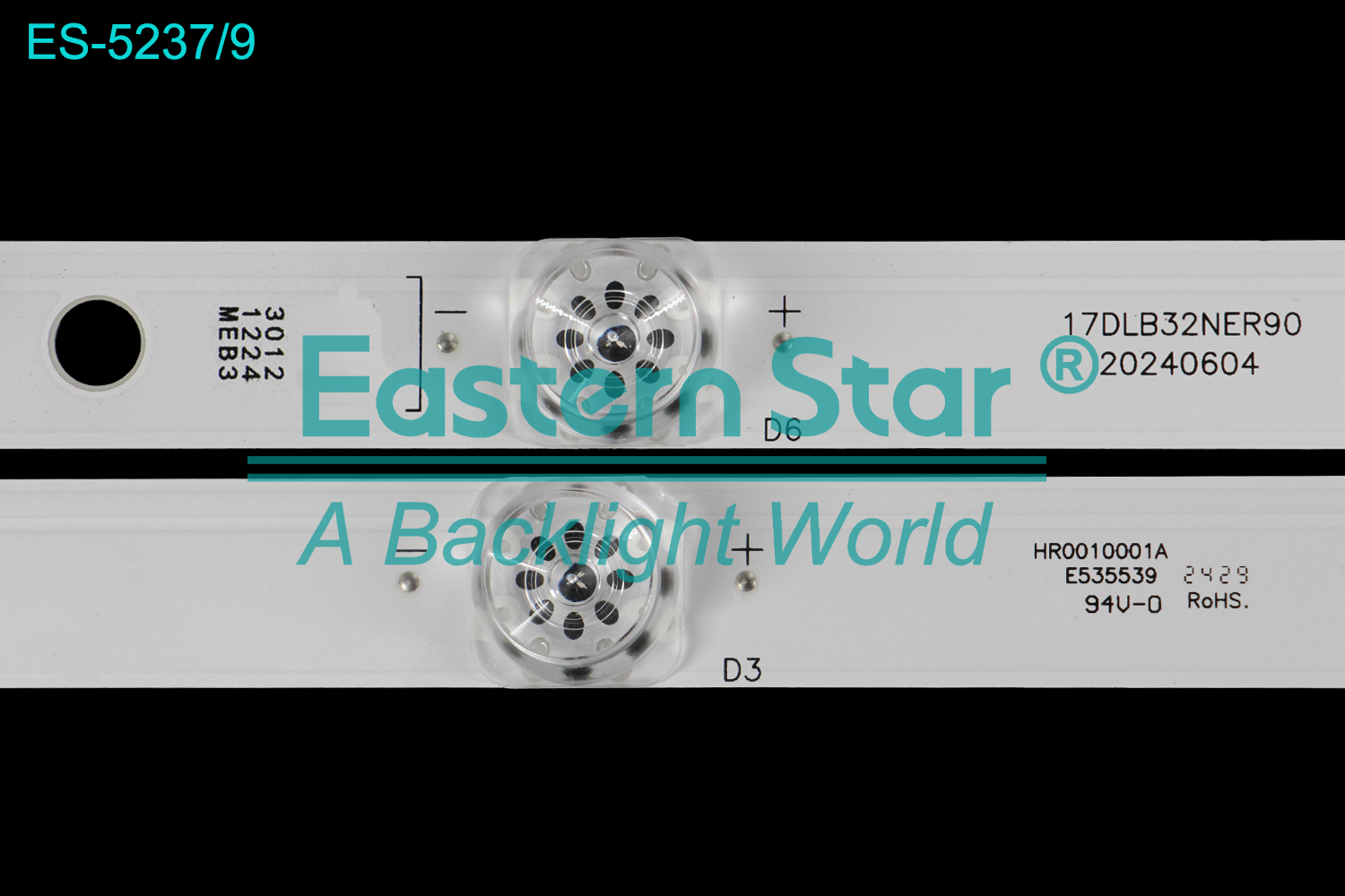 ES-5237 - VOX 32TIH900B 32BWH900, 1X9, 594mm, 3V | LED-STAR-ES-776