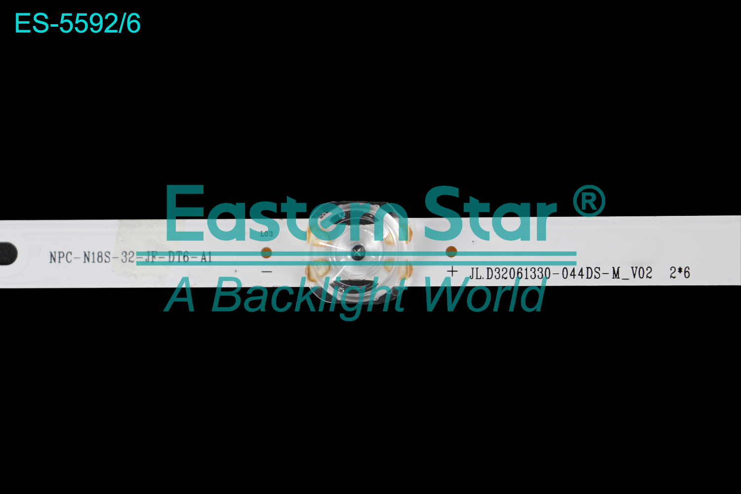 ES-5592 - AIWA JH32TS180S, 2X6, 538mm, 3V | LED-STAR-ES-5592