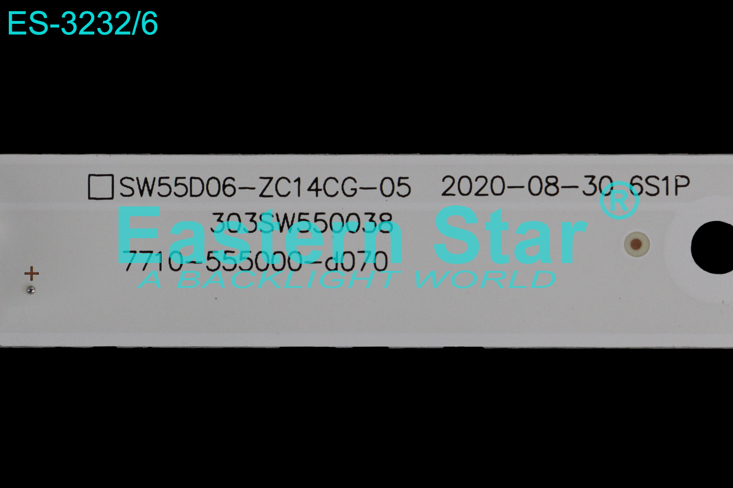 ES-3232 - TESLA 55S901SUS, 12X6, 587mm, 3V | LED-STAR-ES-3232