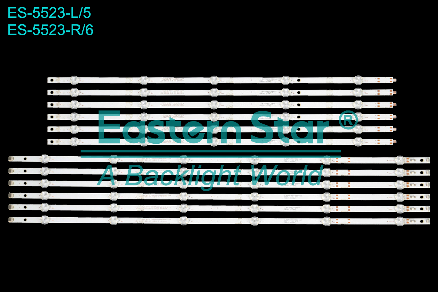 ES-5523 - SAMSUNG UE65AU7022, 6R+6L, 12 traka, 3V | LED-STAR-ES-5523