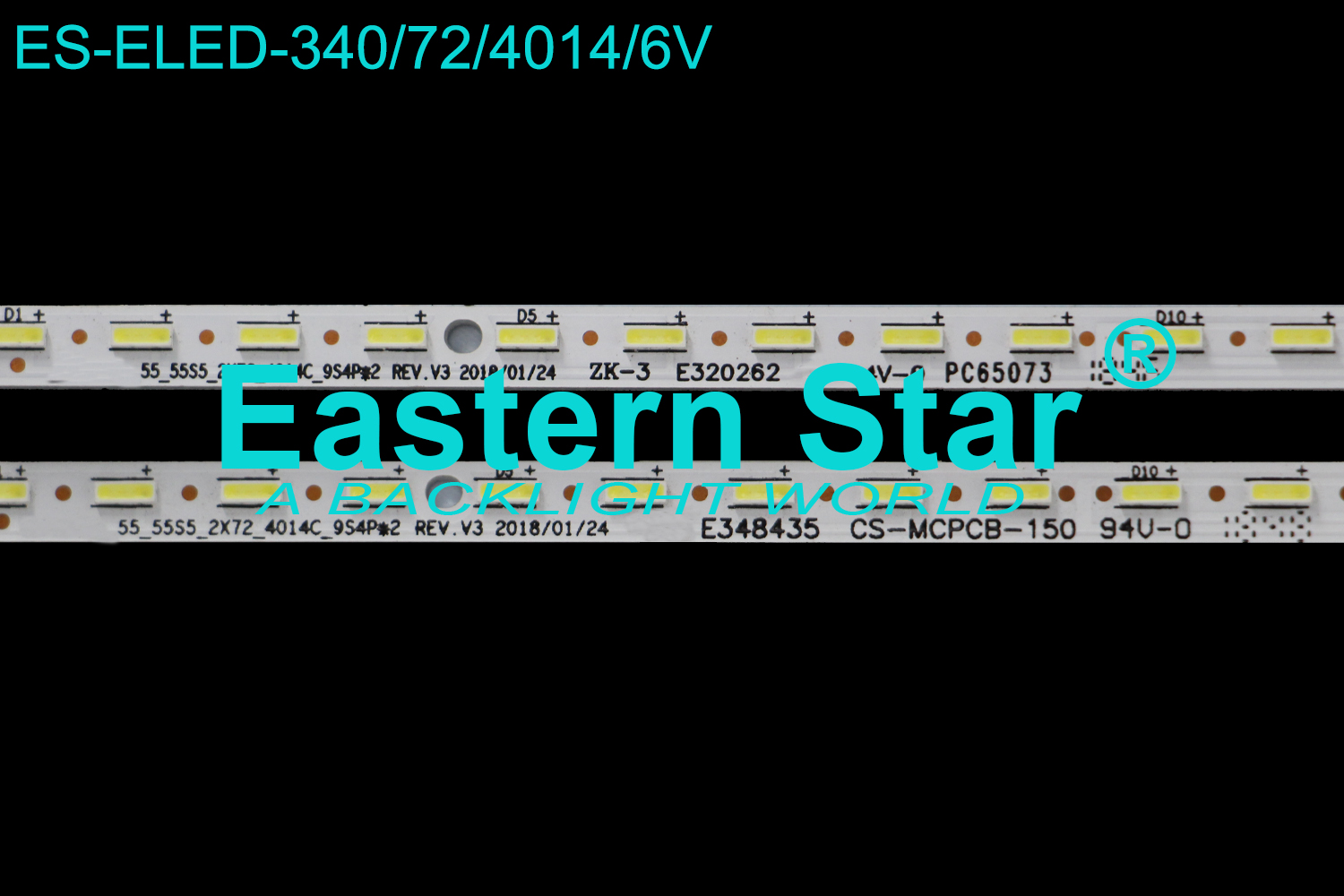 ES-ELED-340 - HISENSE H55U7A, 2x72, 600mm, 6V | LED-STAR-ES-ELED-340