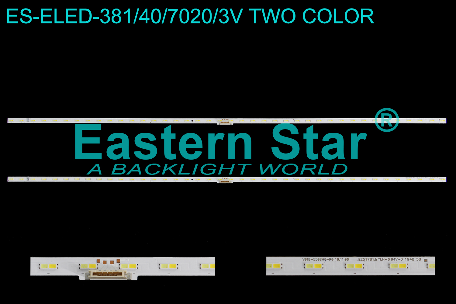 ES-ELED-381 - SAMSUNG UE55TU8500, 597mm, 2X40, 3V | LED-STAR-ES-ELED-381