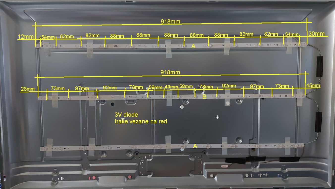 ES-740 - VOX 50DSW552V, 3X12, 2A+1B, 917mm, 3V | LED-STAR-ES-740