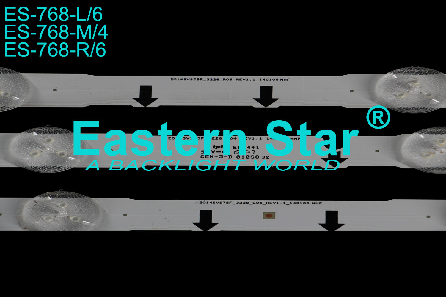 ES-768 - SAMSUNG UE75H, UE75J, 27 traka, 3V | LED-STAR-ES-768