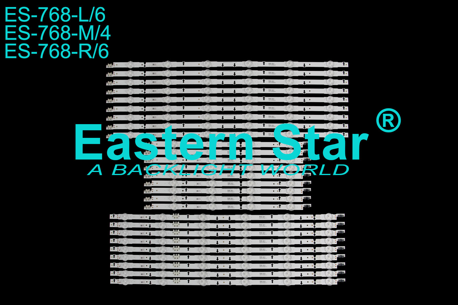 ES-768 - SAMSUNG UE75H, UE75J, 27 traka, 3V | LED-STAR-ES-768